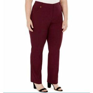 MSRP $50 Jm Collection Petite Tummy-Control Curvy Fit Pants Size 6PS